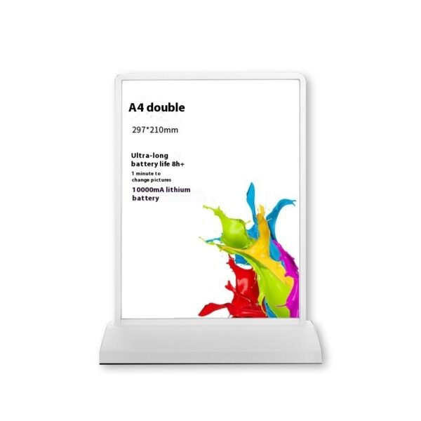 Rechargeable Vertical Desktop Advertisement Lamp Box - Image 2