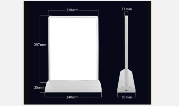 Rechargeable Vertical Desktop Advertisement Lamp Box - Image 5