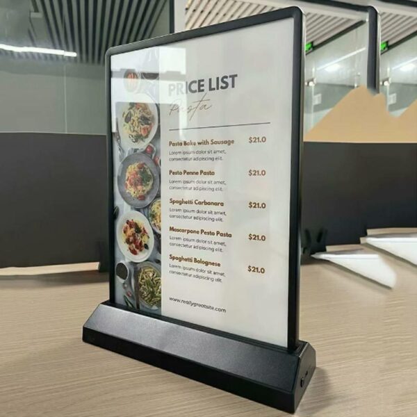 Rechargeable Vertical Desktop Advertisement Lamp Box - Image 4