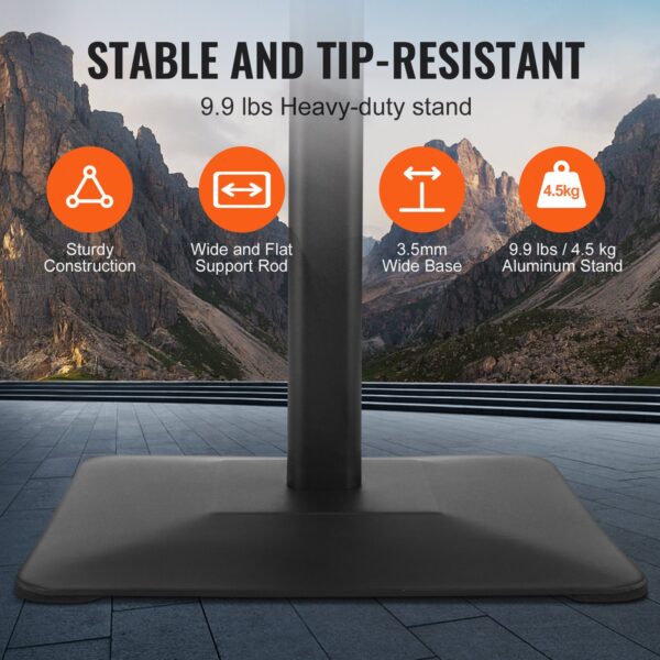 Poster Stand, Heavy-Duty Floor Standing Sign Holder Metal Base Display - Image 6