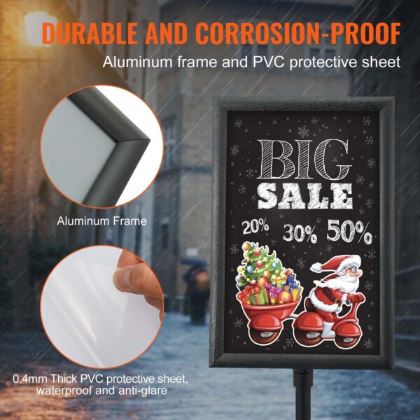 Poster Stand, Heavy-Duty Floor Standing Sign Holder - Image 2