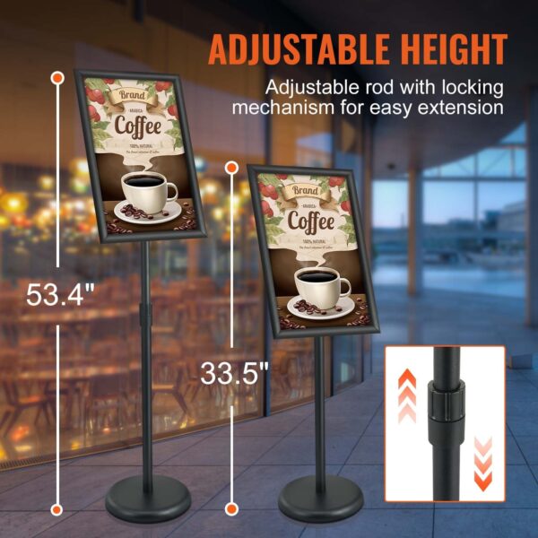 Poster Stand, Heavy-Duty Floor Standing Sign Holder - Image 3