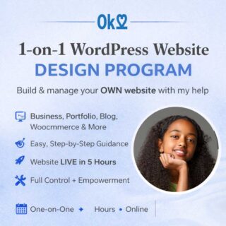1-on-1 WordPress Website Design Program